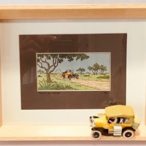 Vignette "Tintin" idée de cadeau pour les amateurs de Tintin .